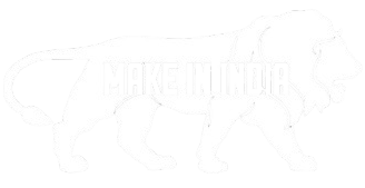 Make in India White Lion Logo